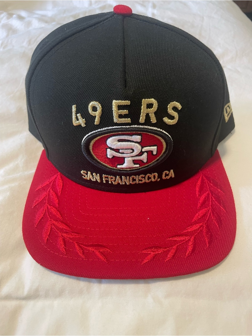 49ers new era snap back cap, limited edition.
